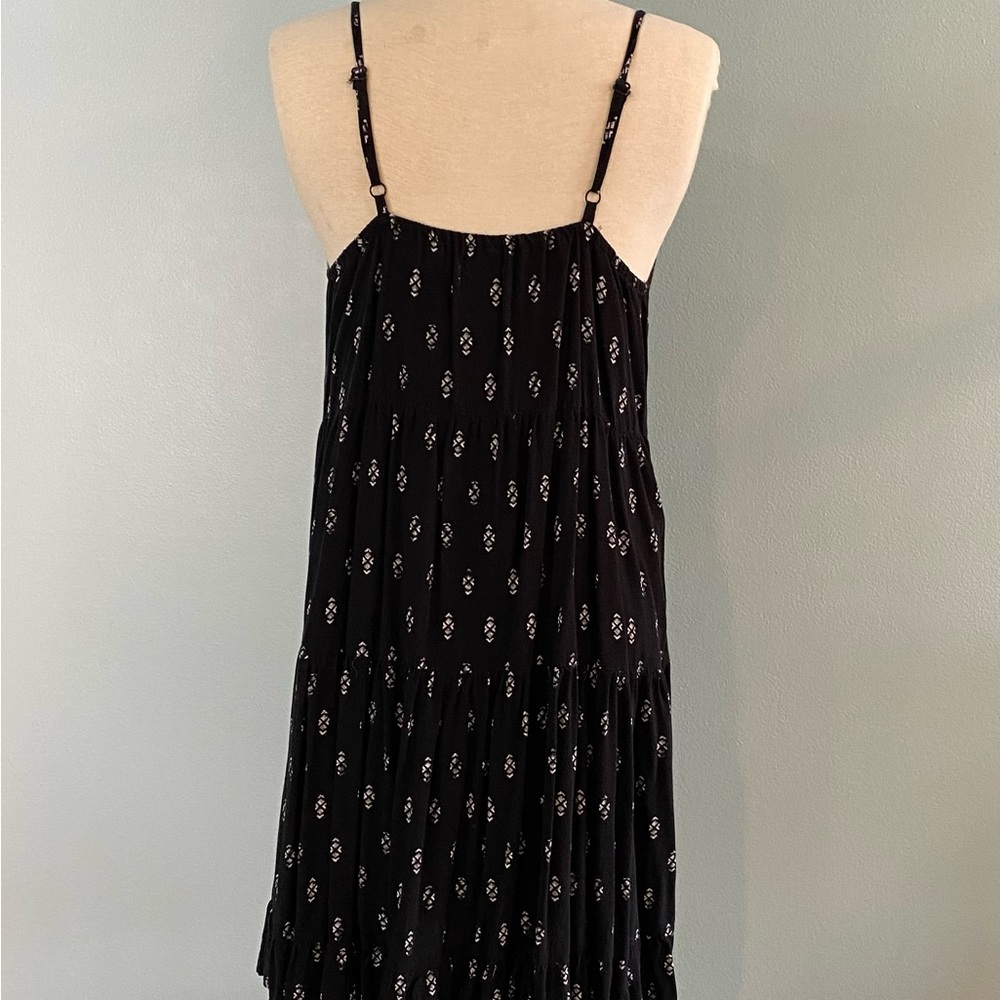 Xhilaration Minidress Black w/Print Size Women’s Medium - Picture 6 of 7